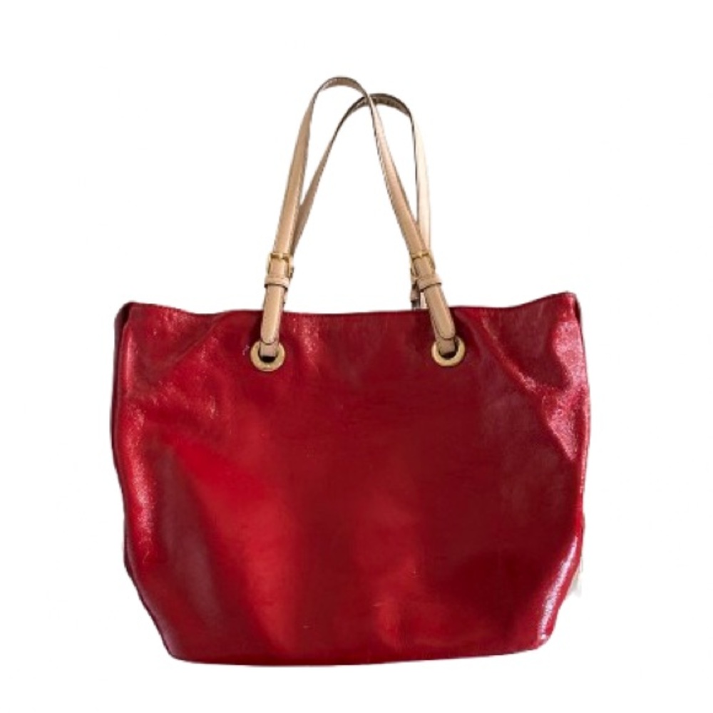 MICHAEL Michael Kors Scarlet and Beige Tote